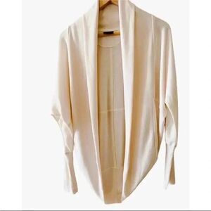 Mossimo Long Sleeves Off White Oversized  Open Front Women Top SP #1423